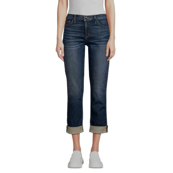 Joe's Jeans The Straight Leg Crop Cuffed Jeans Medium Leslie Wash 31 - Picture 2 of 16